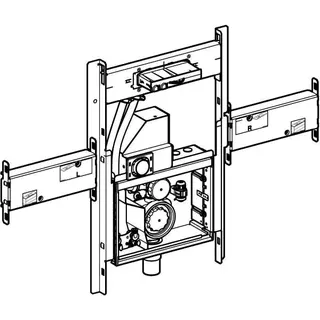 GIS Set Geberit ONE Waschtisch für ONE Wandarmatur, mit UP-Drehsiphon B90 – Bild 3