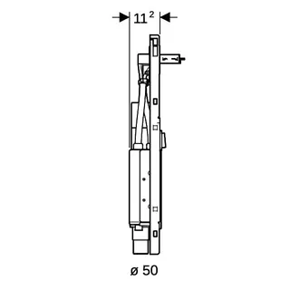 GIS Set Geberit ONE Waschtisch für ONE Wandarmatur, mit UP-Drehsiphon B90 – Bild 5