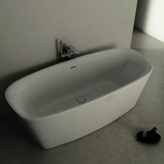Ideal Standard freistehende Duo-Badewanne DEA m.Ablauf, 1700x750x475/610mm, Weiß – Bild 5