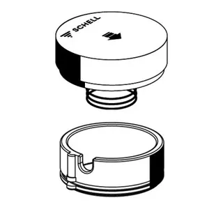 SCHELL Betätigungsgriff PETIT SC Feder, Blendring, chrom