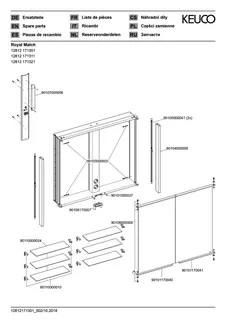 Keuco Spiegelschrank Royal Match 12812, Wandeinbau, 800 x 700 x 149 mm – Bild 3