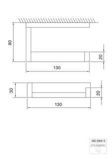 Steinberg Papierhalter 460 2800 S, matt black – Bild 2