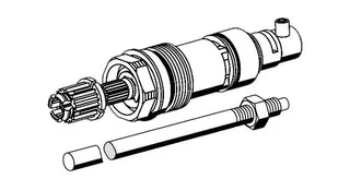 SCHELL Oberteil POLAR II Spindel L: 177,5