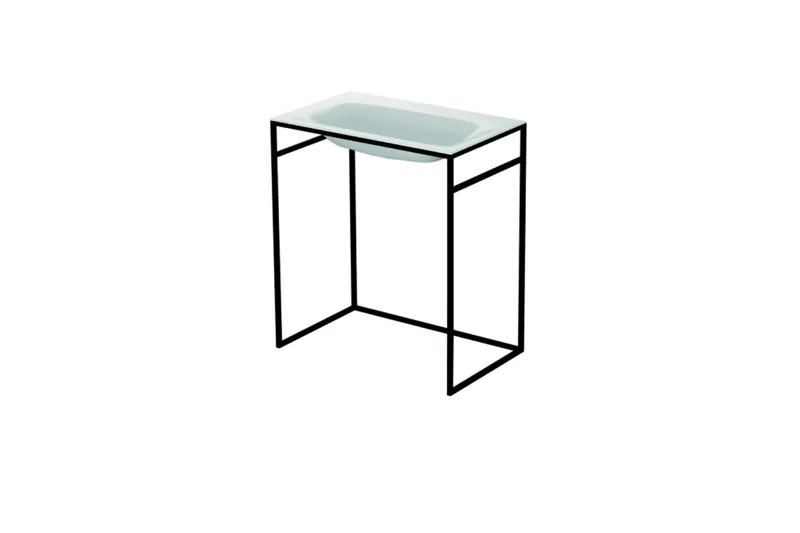 Bette Waschtische Rechteck Lux Shape Waschtisch Schwarz 800x495x120/8mm