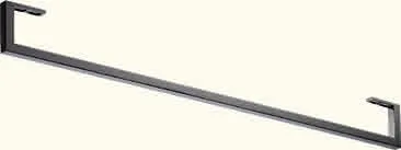Duravit Handtuchhalter, Schwarz Matt, 550x64x71 mm, Anzahl Arme: 1