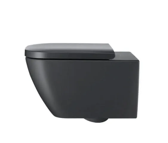 Duravit Wand-WC 540mm Happy D.2, Anthrazit/ Anthrazit Matt, TS, rimless