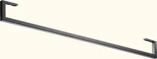 DU Handtuchhalter, Schwarz Matt, 449x64x71 mm, Anzahl Arme: 1