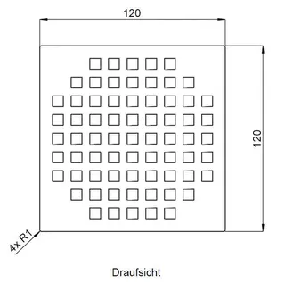 SD Designrost Quadrato für Bodenablauf Kessel, Nr. 482781 – Bild 2