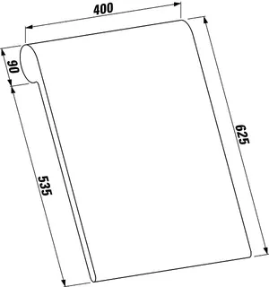 Laufen Rückenlehne 625x400x90 für Badewanne SONAR H220347 und Val H230282 – Bild 2