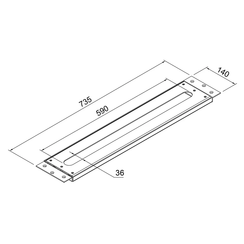 Steinberg Montageplatte 100 9411, chrom