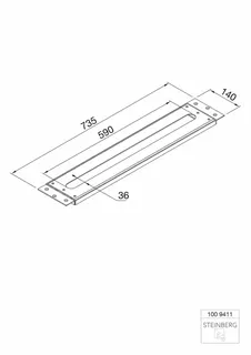 Steinberg Montageplatte 100 9411, chrom – Bild 2