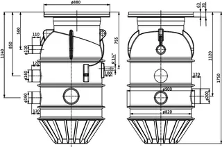 Wilo Pumpenschacht Port 800.2-1750-03B – Bild 4