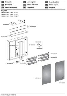 Keuco Spiegelschrank Royal L1 13603, m. Schubk., silber-eloxiert, 800x742x150 mm – Bild 3