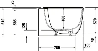 Duravit Luv Badewanne 1850x950 Ecke R, Nahtl.Verkl. Rückenschr. 2 Pos. L/R Weiß Matt – Bild 4
