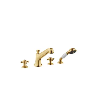 Dornbracht Wannen-Vierlochbatt. MADISON 27502360 Messing gebürstet (23kt Gold)