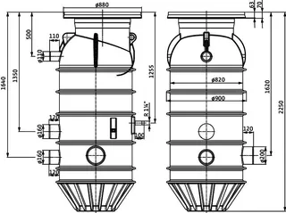 Wilo Pumpenschacht Port 800.2-2250-03B – Bild 4