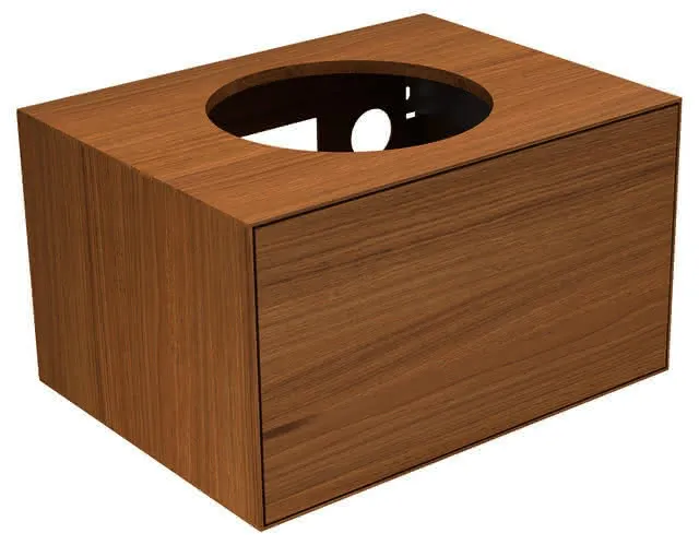 Keuco WUB Edition Lignatur 33380 f. Ker.-Waschtisch 1 Ausz. Eiche/Gl. ws