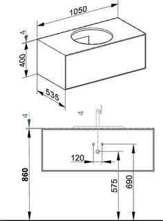 Keuco WUB Edition Lignatur 33371 f. Vari.-Waschtisch 1 Ausz. Eiche wi. – Bild 2