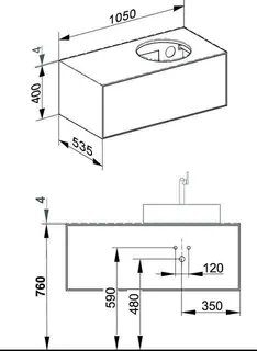 Keuco WUB Edition Lignatur 33381 f. Ker.-Waschtisch R. 1 Frontausz. Eiche – Bild 2