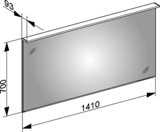 Keuco LS Edition Lignatur 13396 1410x700x60mm m. Sp.hzg. – Bild 2