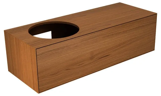 Keuco WUB Edition Lignatur 33372 f. Vari.-Waschtisch L. 1 Ausz. Eiche/Ker. Bslt