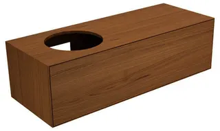 Keuco WUB Edition Lignatur 33382 f. Ker.-Waschtisch L. 1 Ausz. Nussb/Ker. Bslt