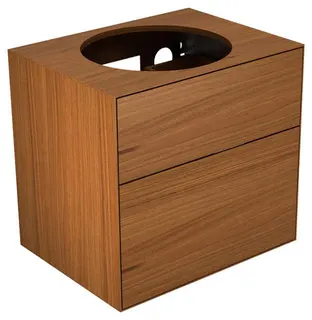 Keuco WUB Edition Lignatur 33370 f. Vari.-Waschtisch 2 Ausz. Eiche Ve./Gl. ws sat