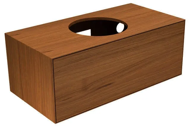 Keuco WUB Edition Lignatur 33381 f. Ker.-Waschtisch 1 Ausz. Eiche wi.