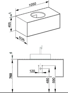 Keuco WUB Edition Lignatur 33381 f. Ker.-Waschtisch 1 Frontausz. Eiche – Bild 2