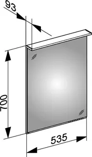 Keuco LS Edition Lignatur 13396 535x700x60mm stufenlos – Bild 2