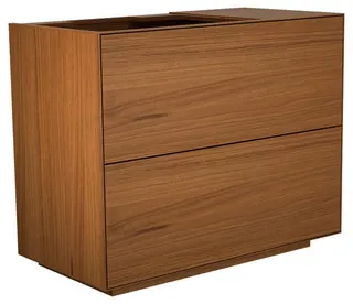 Keuco WUB Standm. Edition Lignatur 33341 Ker.-Waschtisch 2 Ausz. Eiche wi.
