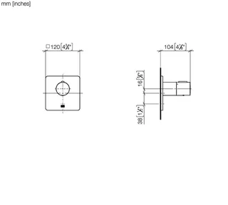 Dornbracht xTOOL UP-Therm. o.Mengenregulier. LULU 36501710 1/2" Chrom – Bild 3
