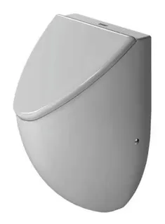 Duravit Urinaldeckel Fizz m.Absenkautomatik Scharniere edelstahl, weiß – Bild 2