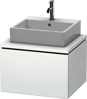 DU WTU für Konsole L-Cube 400x620x547mm 1 Auszug, Weiß Matt
