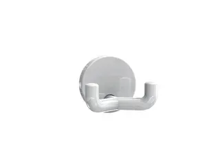HEWI Doppelhaken Ser 477, d:50mm, eckige Hakenform signalweiß – Bild 2