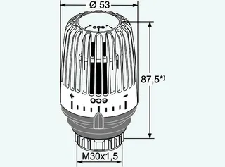 HEIMEIER Thermostat-Kopf K-eco weiß RAL 9016, Standard – Bild 4