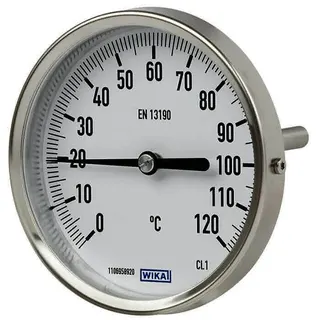 Bimetall-Thermometer L: 100mm 0-120 Grad Typ A52.100, Industrieausf.CL.1, 3904180