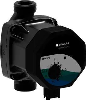 Lowara ecocirc S Heizungspumpe S 15-4/130, 130mm G 1" Grauguss