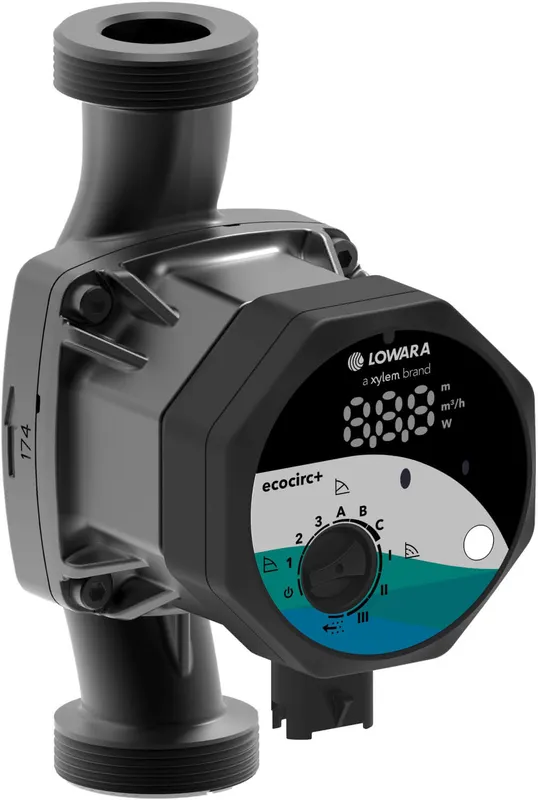 Lowara ecocirc S+ Heizungspumpe S+ 25-4/180, 180mm G 1 1/2" Grauguss