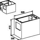 Keuco Waschtisch-Unterbau Edition 300 30562, m.Frontauszug/Handtucheinw.,anthrazit – Bild 2