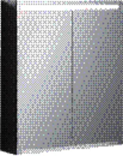 Geberit Option Spiegelschrank mit Beleuchtung zwei Türen, 60x70x15cm