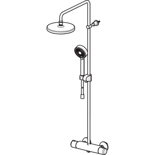 Regenbrause-Duscharmatur HANSAMICRA 4435 3-strahlig Ausld. 445 - 470 mm chr – Bild 4