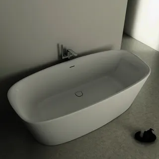 Ideal Standard freistehende Duo-Badewanne DEA m.Ablauf, 1900x900x475/610mm, Weiß – Bild 4