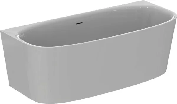 Ideal Standard D-Form-Badewanne DEA f.Wandanbindung, m.Ablauf, 1800x800x475/610mm, Weiß
