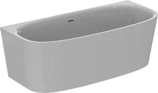 Ideal Standard D-Form-Badewanne DEA f.Wandanbindung, m.Ablauf, 1800x800x475/610mm, Weiß