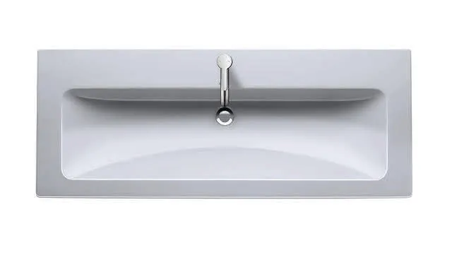 Duravit Möbel-Waschtisch ME by Starck 1230mm m. ÜL, m. HLB, 1 HL mitte, weiß