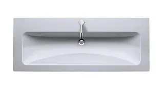 Duravit Möbel-Waschtisch ME by Starck 1230mm m. ÜL, m. HLB, 1 HL mitte, weiß