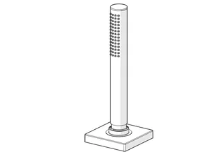 Handbrause HANSASTILO 5354 1-strahlig 75x75 mm DN15 chr – Bild 3