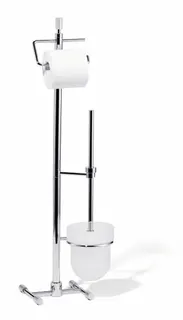 Giese WC-Ständer rund mit Bürstengarnitur Papierhalter o. Deckel