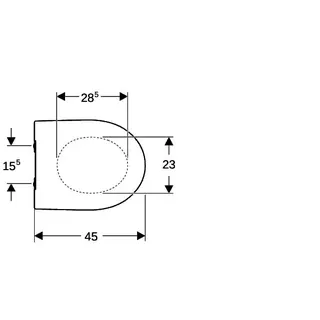 Geberit iCon WC-Sitz, schmales Design, Bef.ob antibak., m.Absenka., QuickRelease, weiß – Bild 5